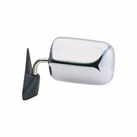 K-Source Exterior Mirror Manual Rectangular Silver Single - 60052C