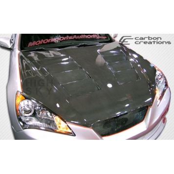 Extreme Dimensions Hood - Primered Fiberglass Black - 105837-3