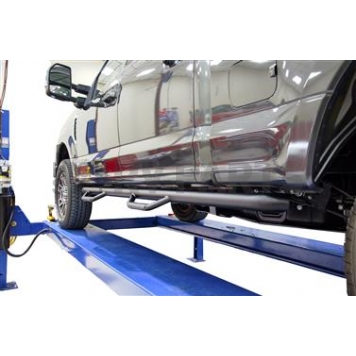 N-Fab Nerf Bar - Truck Wheel to Wheel Black Matte Textured Powder Coated Steel Round - F17100CCTX