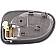 Help! By Dorman Interior Door Handle - Lever Plastic Gray Housing With Silver Lever Single - 92204