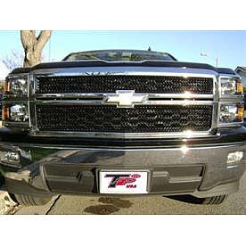 TFP (International Trim) Grille Insert - Mesh Rectangular ABS Plastic Black Gloss - 68466GIB
