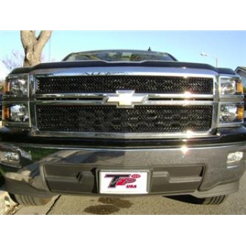 TFP (International Trim) Grille Insert - Mesh Rectangular ABS Plastic Black Gloss - 68466GIB