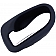 Help! By Dorman Interior Door Handle - Plastic Black Housing With Silver Lever Single - 92207