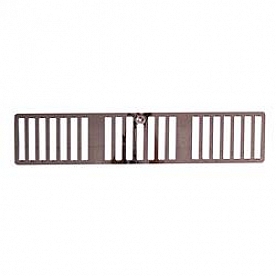 Rugged Ridge Cowl Vent Cover - Slotted Silver Stainless Steel - 1111703