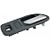 Help! By Dorman Interior Door Handle - Plastic Light Gray Housing With Silver Lever Single - 92407