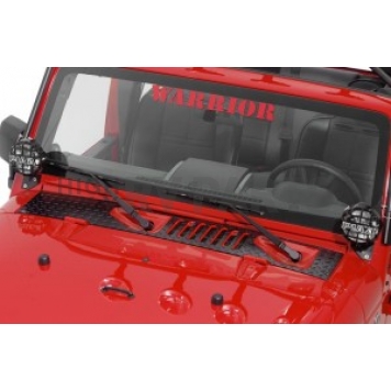 Warrior Products Cowl Vent Cover - Powder Coated Steel Black - S920E