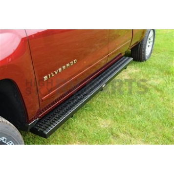 Owens Products Running Board Black Textured Powder Coated Aluminum Stationary - 82351