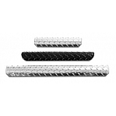 Warrior Products Nerf Bar Step Plate Silver Aluminum Set Of 2 - 724