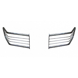 Go Industries Brush Guard Tubular Chrome Plated Silver Steel - 26663