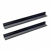 DV8 Offroad Door Sill Protector - Aluminum Silver/ Black - DJP18040AL