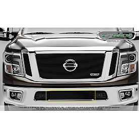 T-Rex Truck Products Bumper Grille Insert Overlay Powder Coated Black Aluminum - 25785B