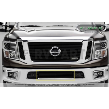 T-Rex Truck Products Bumper Grille Insert Overlay Powder Coated Black Aluminum - 25785B