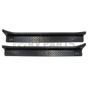 Fishbone Offroad Door Sill Protector Fishbone Logo  Black Set Of 2 - FB15139