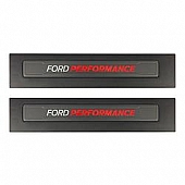 Ford Performance Door Sill Protector - ABS Plastic White Ford/ Red Performance And Black Background Matte  - 613208F15A