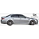 Extreme Dimensions Side Skirt - Primered Fiberglass Reinforced Plastic Black Set of 2 - 104422