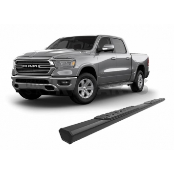Black Horse Offroad Running Board Aluminum Stationary Black - E0785-11