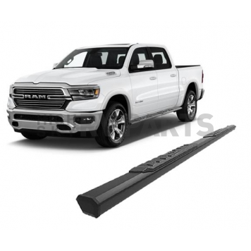 Black Horse Offroad Running Board Aluminum Stationary Black - E0785-12