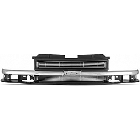 Street Scene Grille - Silver Aluminum - 95075541