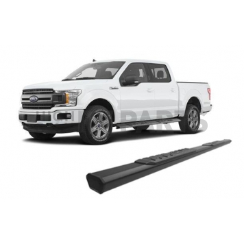Black Horse Offroad Running Board Aluminum Stationary Black - E1191-10