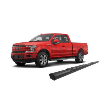 Black Horse Offroad Running Board Aluminum Stationary Black - E1191-11