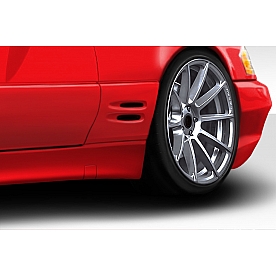 Extreme Dimensions Side Skirt - Primered Fiberglass Reinforced Plastic Black Set of 2 - 112841