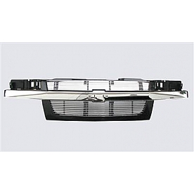 Street Scene Grille - Silver Aluminum - 95075549