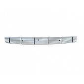 Paramount Automotive Bumper Grille Insert Horizontal Overlay Polished Silver Aluminum - 380293
