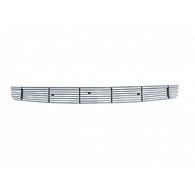 Paramount Automotive Bumper Grille Insert Horizontal Overlay Polished Silver Aluminum - 380293