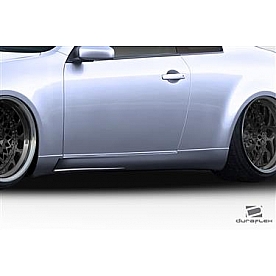 Extreme Dimensions Side Skirt - Fiberglass Reinforced Plastic Black Set of 2 - 112874