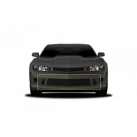 DJ Grilles Bumper Grille Insert Mesh Brushed Black Stainless Steel - DJ20351