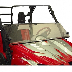 Kolpin Windshield - 60/40 Full Folding Polycarbonate Clear - 1449