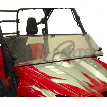 Kolpin Windshield - 60/40 Full Folding Polycarbonate Clear - 1449