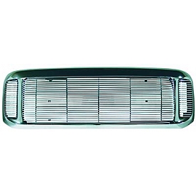 Street Scene Grille - Silver Aluminum - 95075572