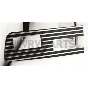 All Sales Bumper Grille Insert Horizontal Bar Polished Silver Aluminum - 9801P