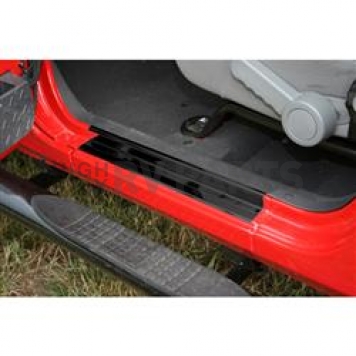 Rugged Ridge Door Sill Protector - Steel Black Set Of 2 - 1121610