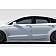 Extreme Dimensions Side Skirt - Primered Fiberglass Reinforced Plastic Black Set of 2 - 109335