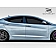 Extreme Dimensions Side Skirt - Primered Fiberglass Reinforced Plastic Black Set of 2 - 109338