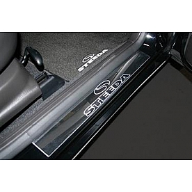 Steeda Autosports Door Sill Protector - Aluminum Silver - 5550621