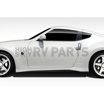 Extreme Dimensions Side Skirt - Primered Fiberglass Reinforced Plastic Black Set of 2 - 112274-4