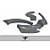 Extreme Dimensions Fender Flare - Gray Polyurethane Primered Set Of 2 - 109709