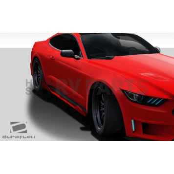 Extreme Dimensions Side Skirt - Primered Fiberglass Reinforced Plastic Black Set of 2 - 112565