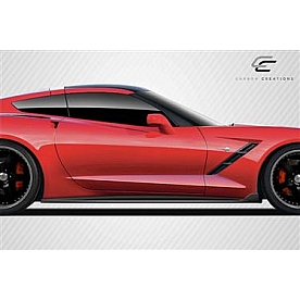 Extreme Dimensions Side Skirt - Gloss Carbon Fiber Set of 2 - 112435