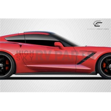 Extreme Dimensions Side Skirt - Gloss Carbon Fiber Set of 2 - 112435