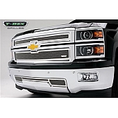 T-Rex Truck Products Grille Insert - Mesh Rectangular Polished Stainless Steel - 54120