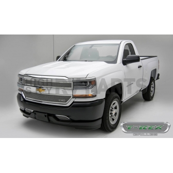 T-Rex Truck Products Grille Insert - Mesh Rectangular Polished Stainless Steel - 54128-1