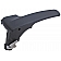 Help! By Dorman Interior Door Handle - Lever Plastic Black Single - 81646