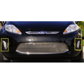 T-Rex Truck Products Bumper Grille Insert Mesh Polished Silver Stainless Steel - 11588