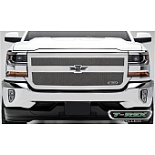 T-Rex Truck Products Grille Insert - Mesh Rectangular Polished Stainless Steel - 54131