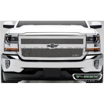 T-Rex Truck Products Grille Insert - Mesh Rectangular Polished Stainless Steel - 54131