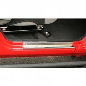 Rugged Ridge Door Sill Protector - Stainless Steel Silver Set Of 2 - 1111904